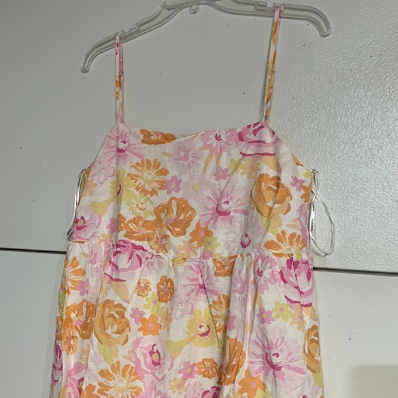 CHARLIE HOLIDAY ISABELLA MAXI DRESS FLORAL PINK NEW WITH TAGS 6 - Picture 3 of 8